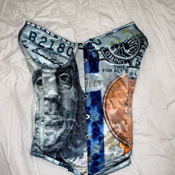 SOLD - Money Corset - Picture 6 of 9